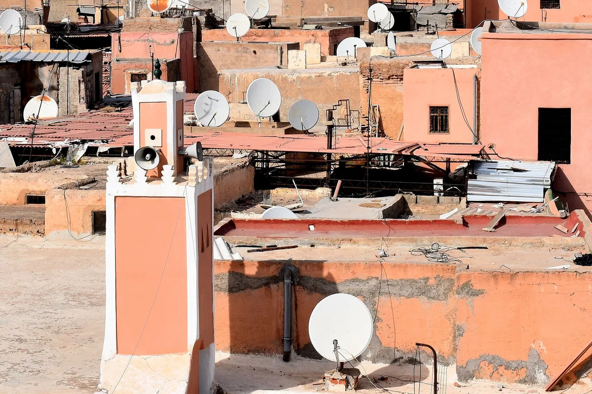 Médina de Marrakech ; contexte du tourisme urbain.