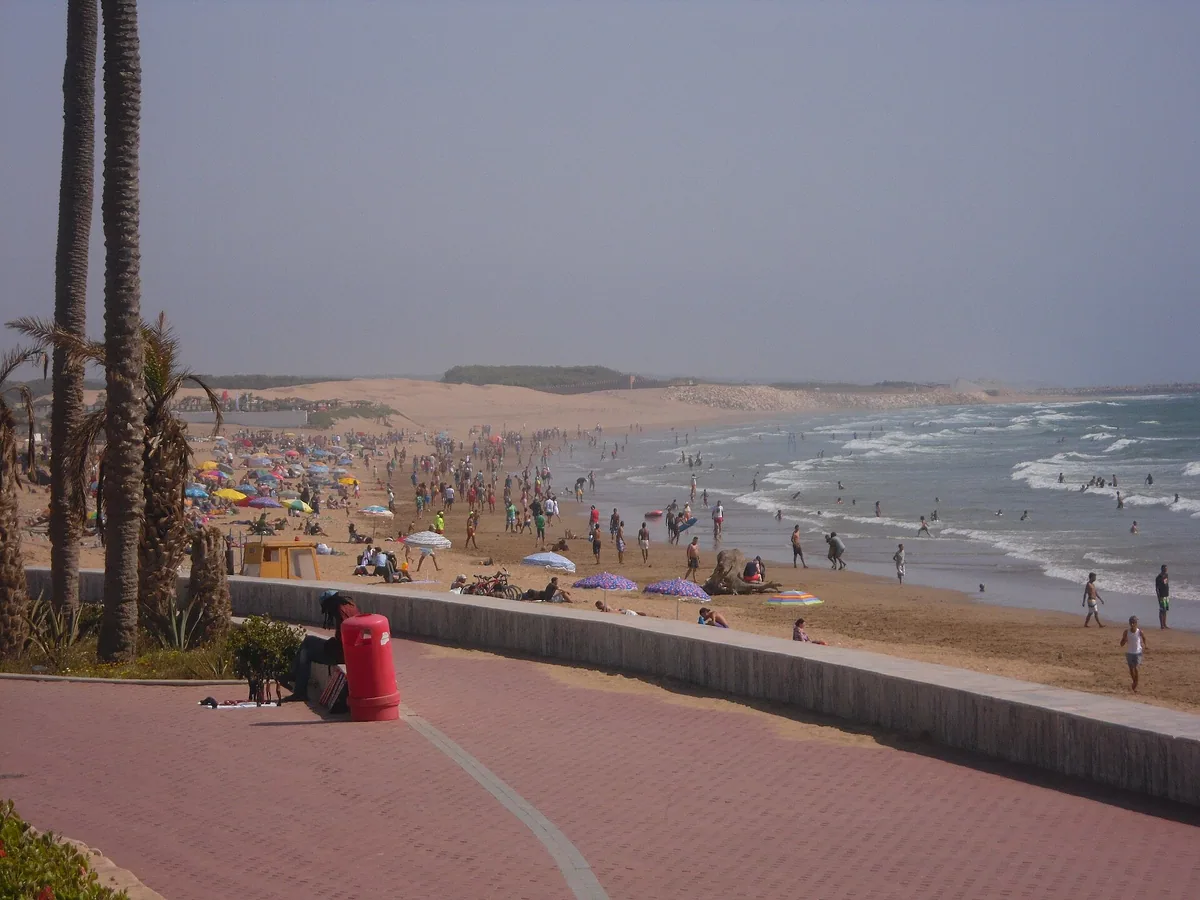 Promenade du front de mer d’Agadir.