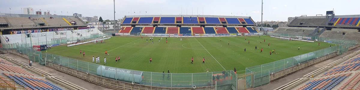 Stade Erasmo Iacovone à Tarente en 2019, avant les Jeux de 2026.