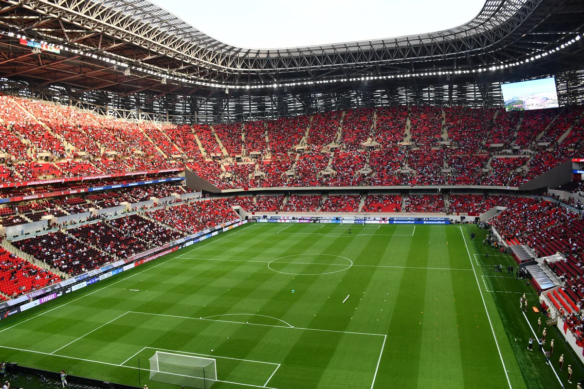 Stade Moulay Abdellah lors d’un match du Maroc, 2025.
