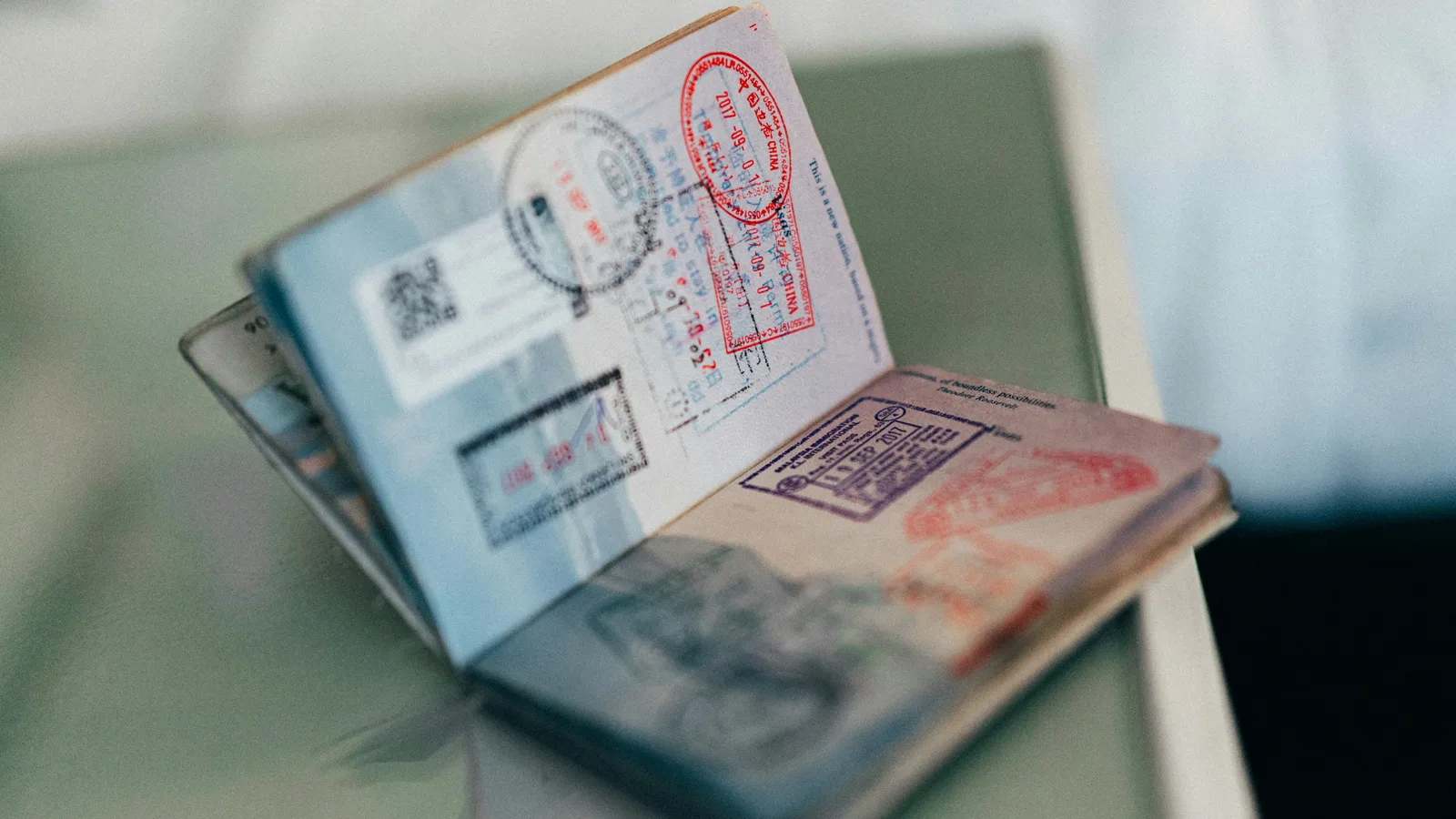 Stamped passport, symbolizing a remote purchase for MRE and foreign buyers